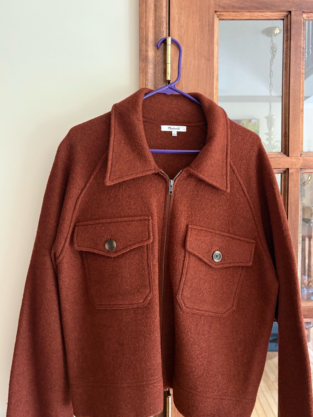 Madewell Johnsville Sweater Jacket size Large - Picture 4 of 7
